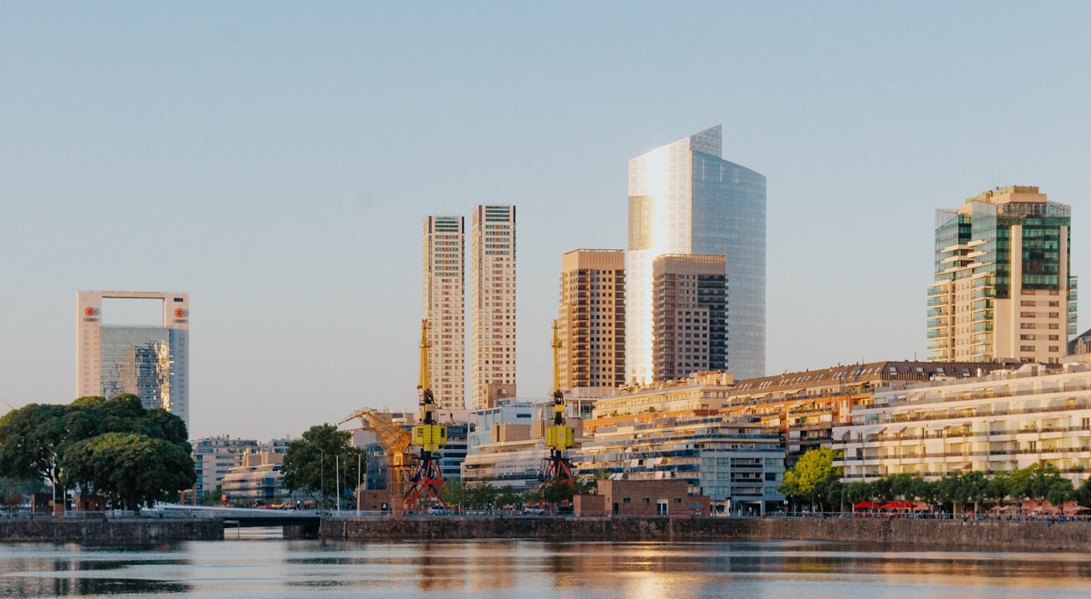 Glass residential tower in Buenos Aires